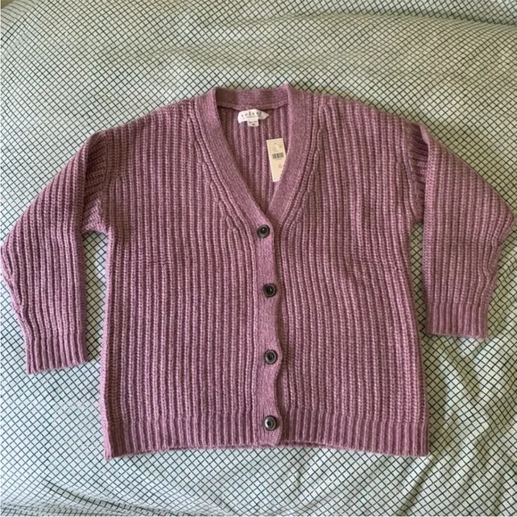 Anthropologie Alpaca Sweater velvet by graham spencer Abbott cardigan XS NEW - Picture 11 of 14